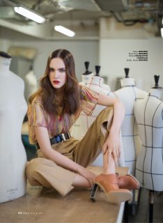 Margarita Kapustina in Master Class by Benjamin Kanarek for ELLE