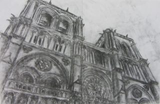 notre dame drawing