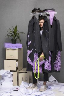 Jackson McCabe's graduation collection at SCAD called Business ONLY
