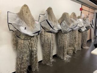 Behind the scene images courtesy of @pariscollegeofart faculty